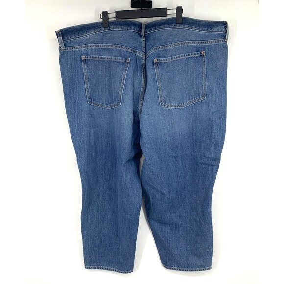 Old Navy Jeans Womens Plus 26 Slouchy Taper Ankle High Rise Button Fly Blue - Picture 8 of 11